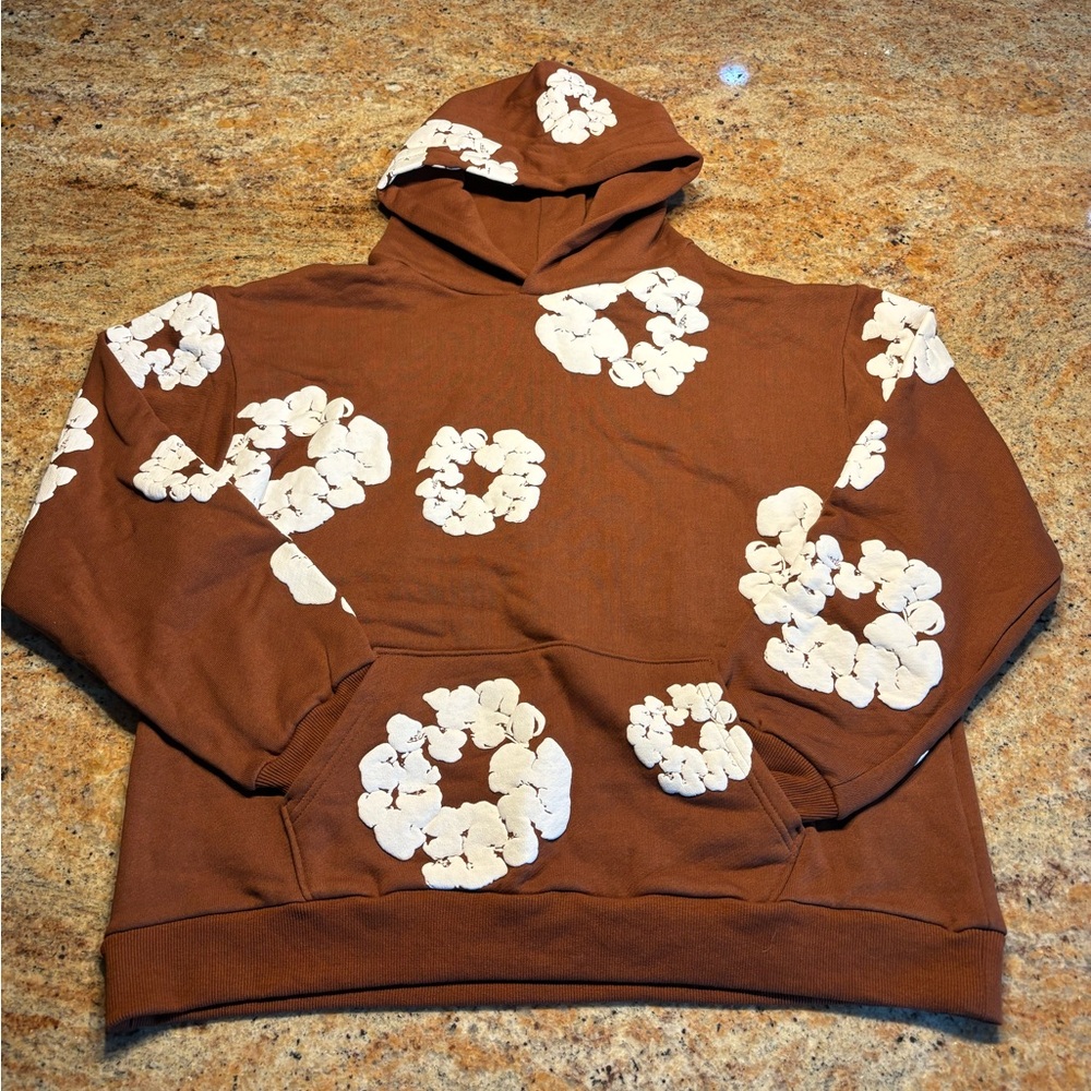 Brown Denim Tears hoodie